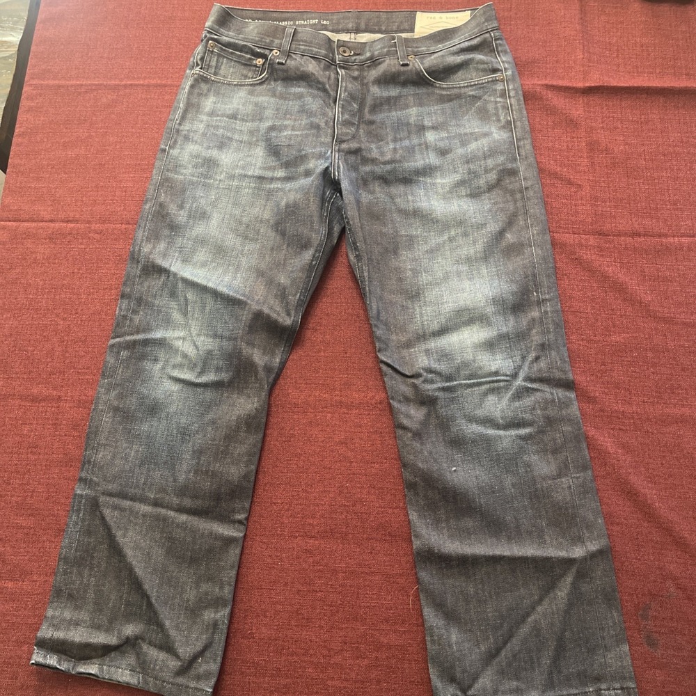 Rag And Bone Tailored Workwear Men Classic Straight Leg Size 34x28